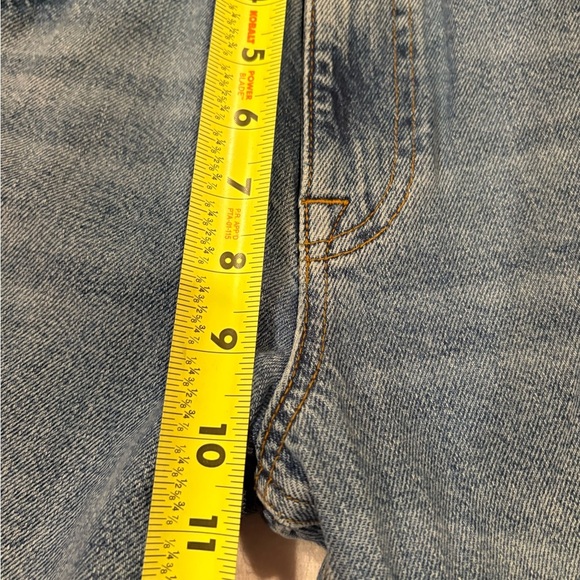 ASOS Design only Emily high waist straight leg frayed ends waist 32 - Picture 5 of 7